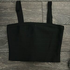 black bandage top